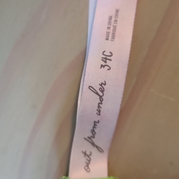 For Love & Lemons lime lace bra 34c - Picture 3 of 4